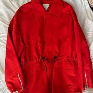 Bottega Veneta Trench Coat Jacket in Lipstick Red